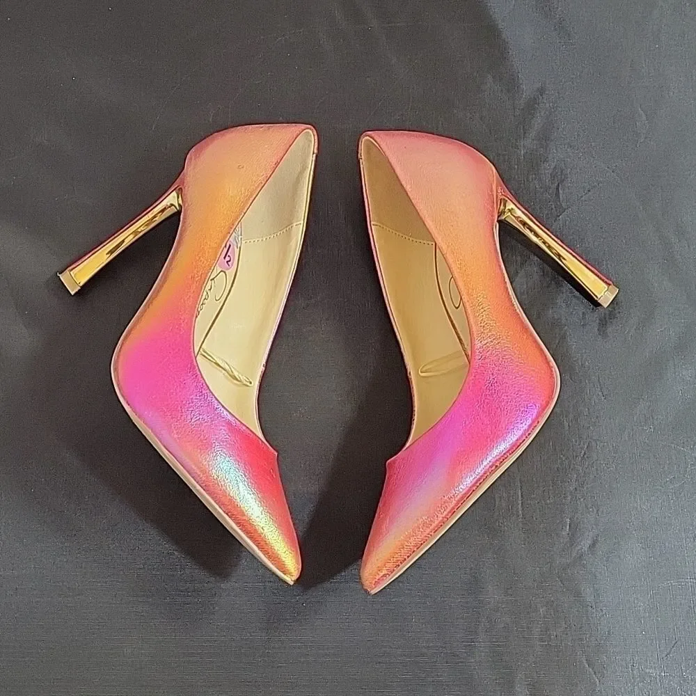 BRAND NEW JESSICA SIMPSON CASSANI POINTED TOE RAINBOW MULTI WOMEN"S PUMP SHOE G1 - Picture 13 of 16